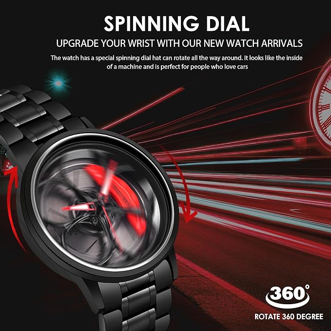 Stereoscopic Car Wheel Watch